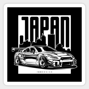 Nissan GTR R35 (White Print) Magnet